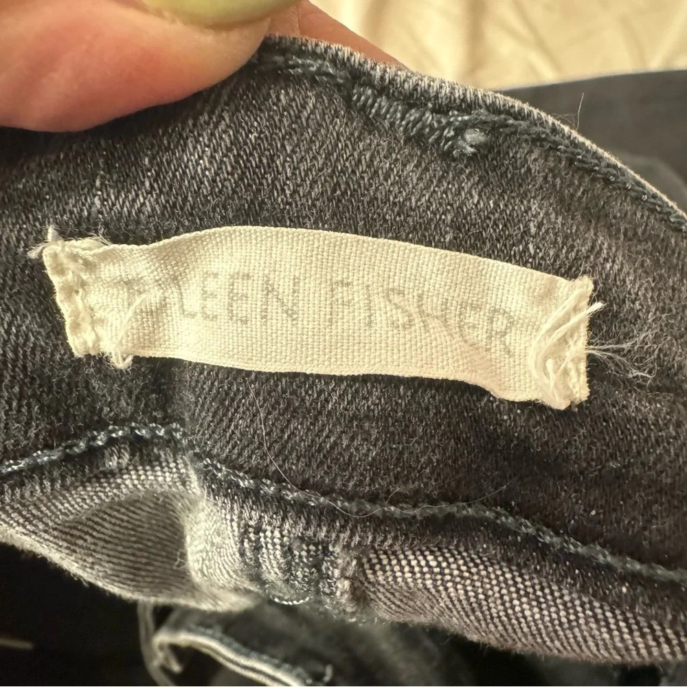 Eileen Fisher Organic Cotton Skinny Jeans Black Women Size 6 - Picture 7 of 7